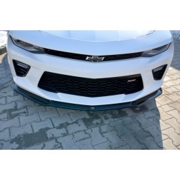 Накладка сплиттер на передний бампер Вар3 на Chevrolet Camaro VI 2SS